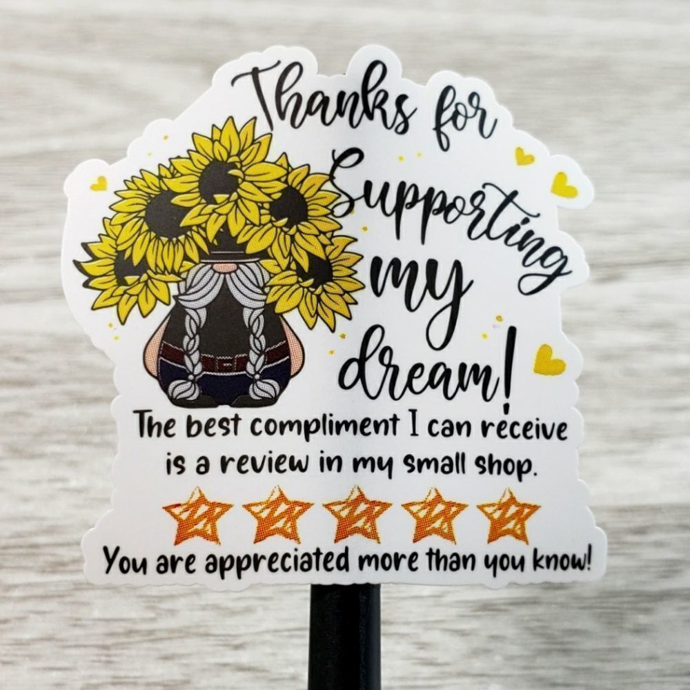 7/$15 1.5" Thank You Stickers 50ct Labels